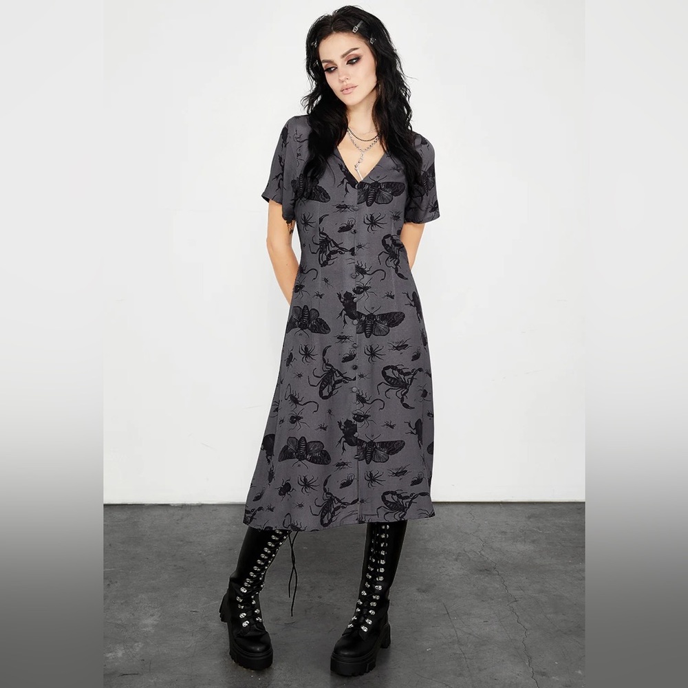 **SOLD** Disturbia Parasite Midi Dress - Picture 1 of 7
